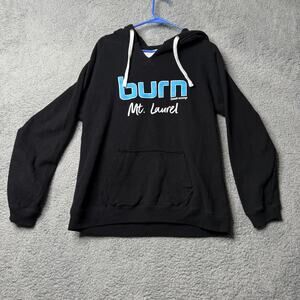 Burn Bootcamp Hoodie Black and Blue Pullover Sweater Active